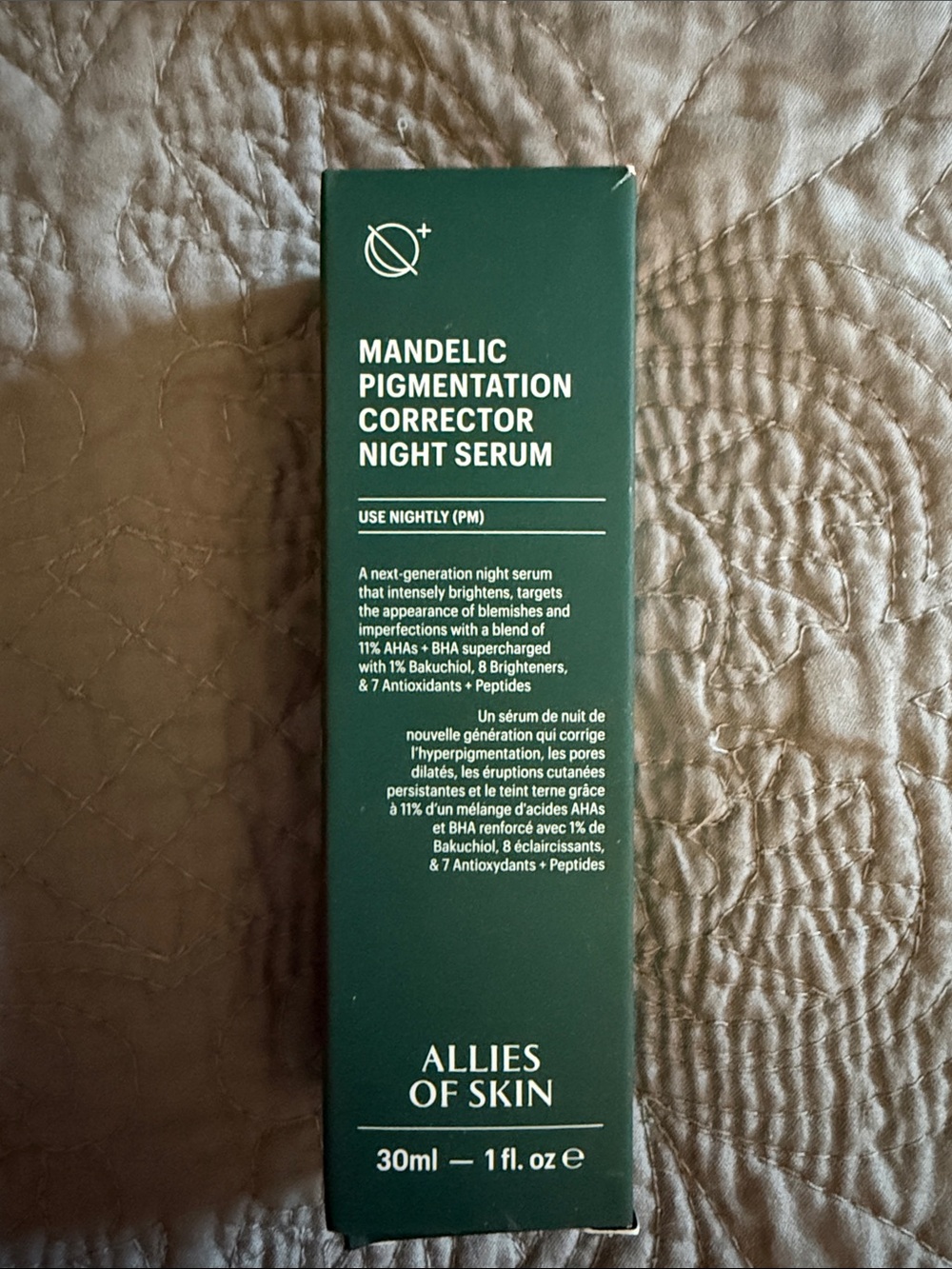 Allies of Skin Mandelic Pigmentation Corrector Night Serum - Forest Green